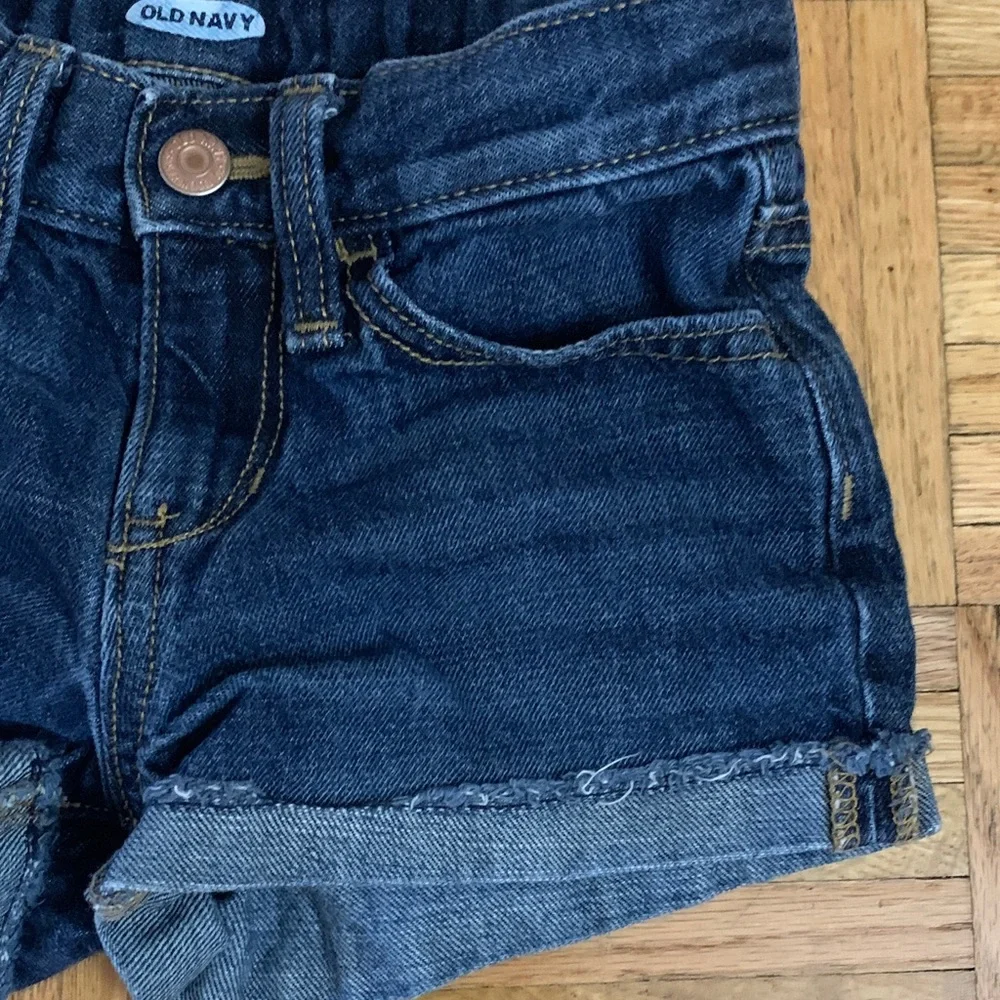 EUC! Dark Blue Denim Shorts Girls Size 8 Old Navy
